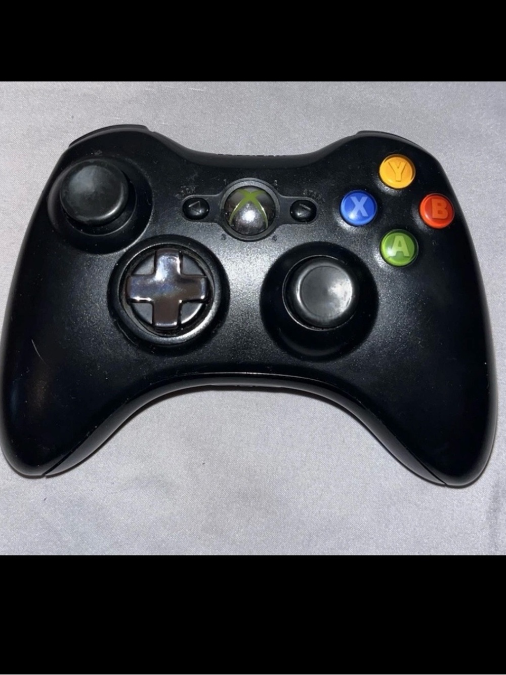 Microsoft Xbox 360 Black Wireless Controller Transforming D-Pad Tested/Working
